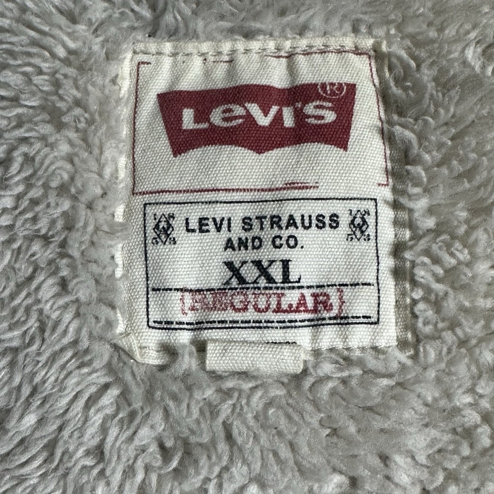 LEVIS Men's XXL Green/Gray Ripstop Sherpa Fleece Lined Shacket Shirt Jacket‎ - Picture 15 of 16